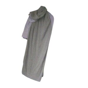 Lululemon LOVE OFTEN Reversible Travel Wrap Scarf Grey/Silver + Lavender Pocket
